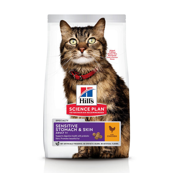 HILL'S CAT AD STOMACH&SKIN CHK 1.5 KG