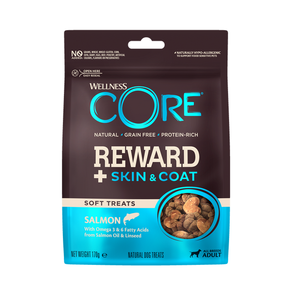 WC R+ TREATS SKIN&COAT SALMON 170 GR