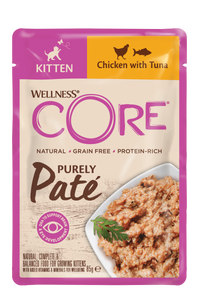 WC PURE PATE CAT KITTEN CHKN/TUN 85 GR