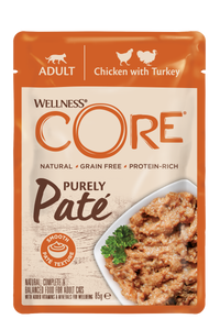 WC PURE PATE CAT ADULT CHKN/TRKY 85 GR