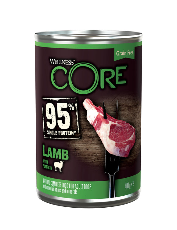 WC CAN DOG 95 SINGLE PROT LAMB 400 GR