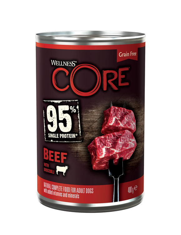 WC CAN DOG 95 SINGL PROT BEEF 400 GR