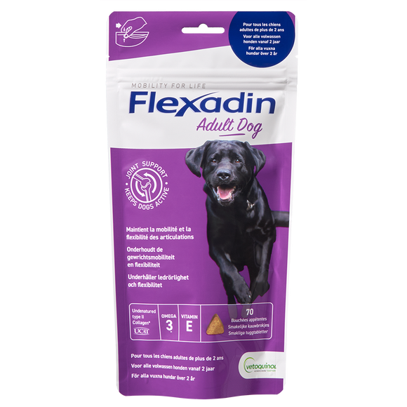 FLEXADIN ADULT DOG CHEWS 70 ST