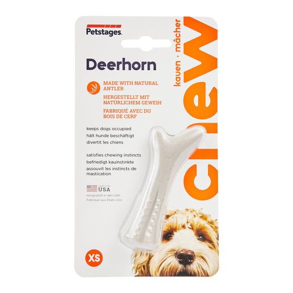 PETSTAGES DOG DEERHORN GREY P