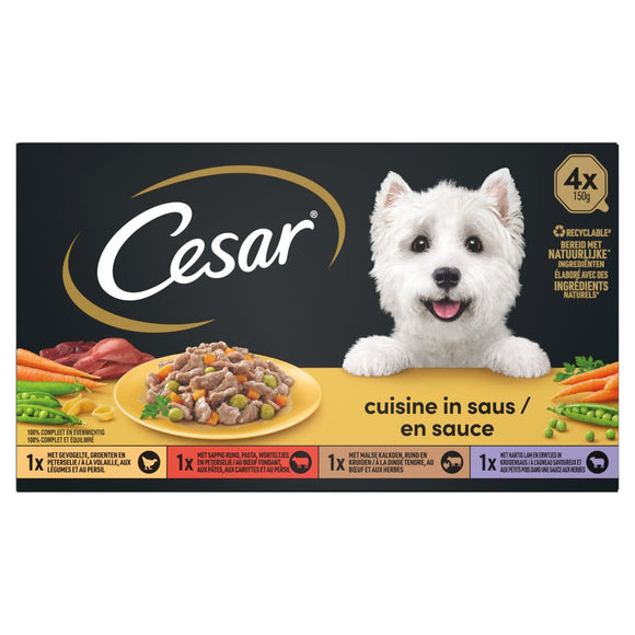 CESAR CUISINE ALU SAUS MP 4x150 GR