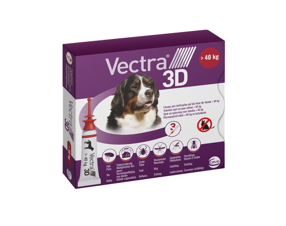 VECTRA 3D DOG >40KG 3P 3 PIP