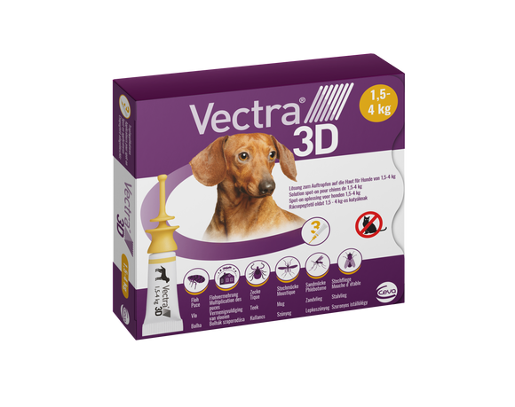 VECTRA 3D DOG 1,5-4KG 3P 3 PIP