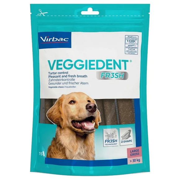 VIRBAC VEGGIEDENT KAUWSTR >30KG 15 ST