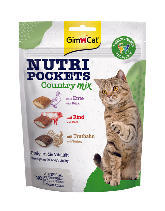 GIMCAT NUTRI POCKETS COUNTRY MIX 150 GR