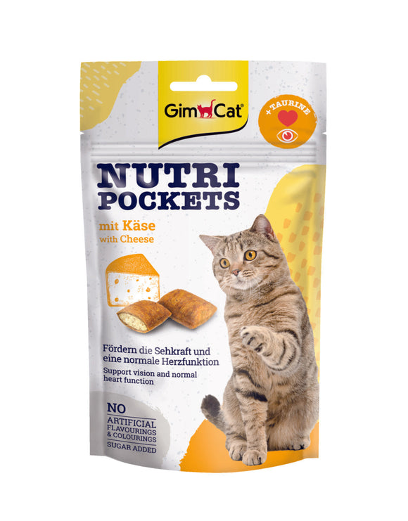 GIMCAT NUTRI POCKETS KAAS&TAURIN 60 GR