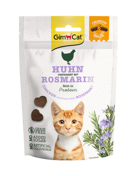 GIMCAT CRUNCHY SNACK KIP&ROZEMRN 50 GR