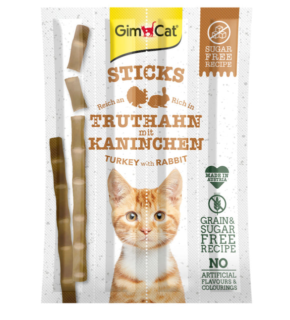 GIMCAT STICKS KALKOEN&KONIJN 4 ST