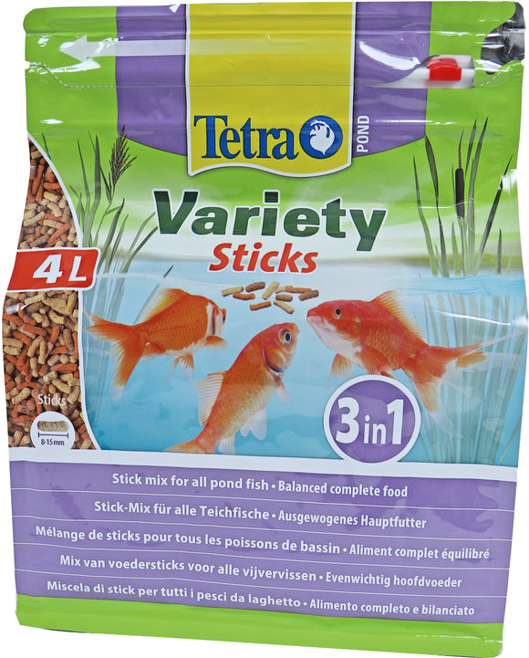 TETRA POND VARIETY STICKS 4 LTR