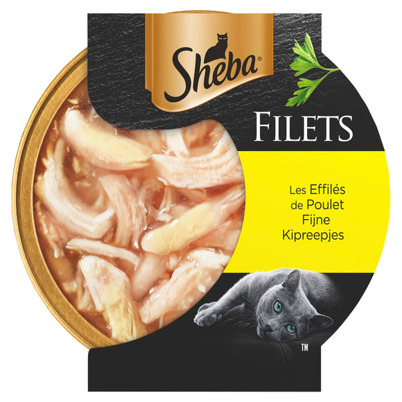 SHEBA FILETS STUKJES KIPFILET SS 60 GR