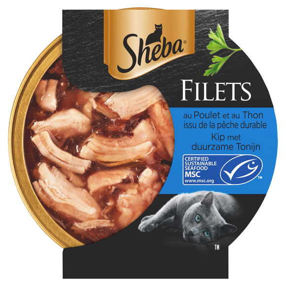 SHEBA FILETS KIP&TONIJN SS 60 GR