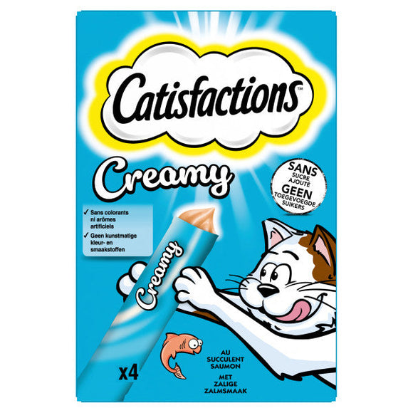 CATISFACTIONS CREAMY ZALM 4x10 GR