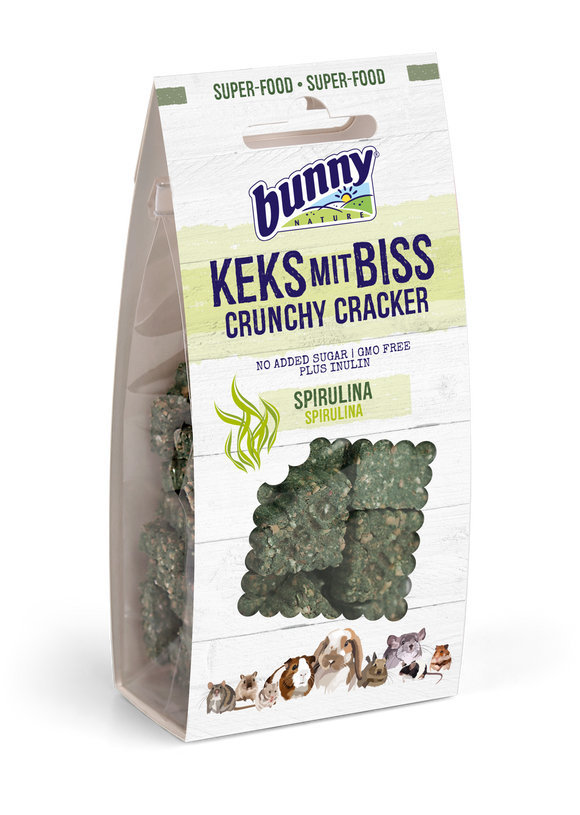 BUNNY CRUNCHY CRACKER SPIRULINA 50 GR