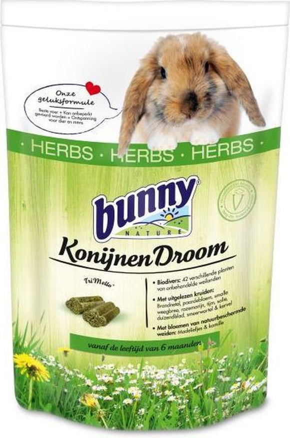 BUNNY KONIJNENDROOM HERBS 750 GR