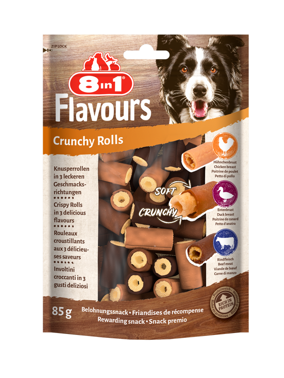 8IN1 FLAVOURS CRUNCHY ROLLS 85 GR