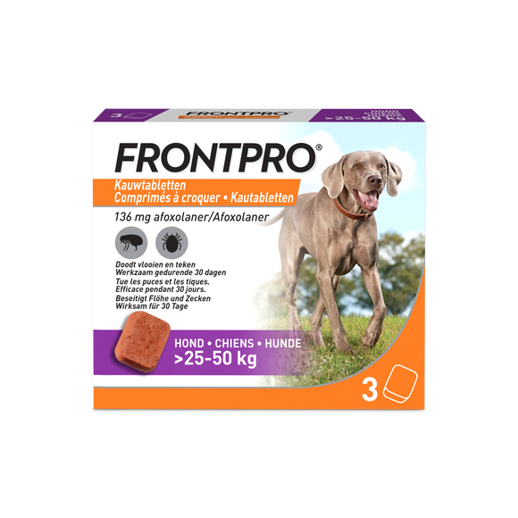 FRONTPRO HOND XL >25-50 KG 3 TABL