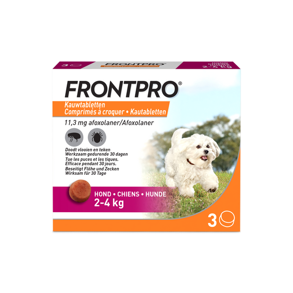 FRONTPRO HOND S 2-4 KG 3 TABL