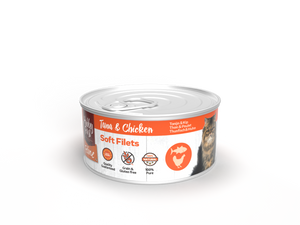 HFF BLIK SOFT FILETS TONIJN&KIP 70 GR