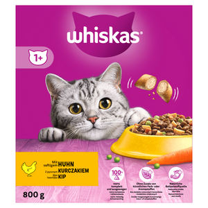 WHISKAS DROOG ADULT KIP 800 GR