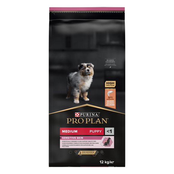 PRO PLAN PUP MED SENS SKIN ZLM 12 KG