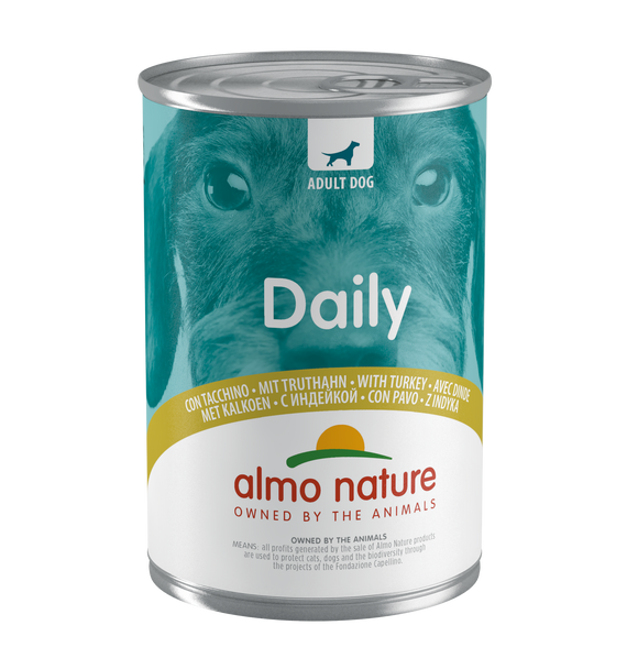 ALMO NAT DMENU DOG KALKOEN 400 GR