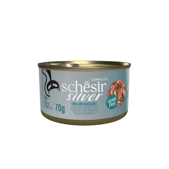 SCHESIR SILVER KAT TONIJN&MAKREL 70 GR