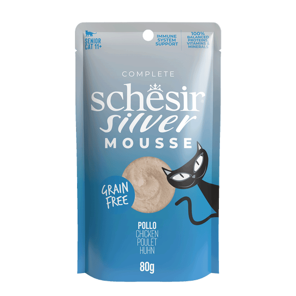 SCHESIR SILVER KAT KIP MOUSSE 80 GR