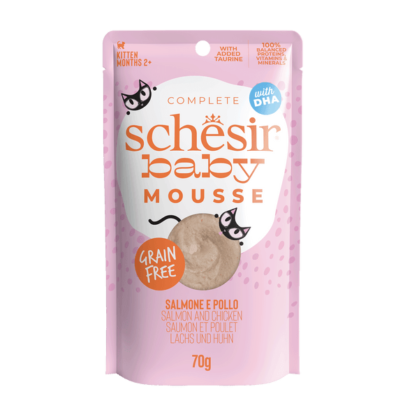 SCHESIR BABY KITTEN ZALM MOUSSE 70 GR