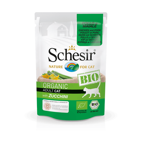 SCHESIR KAT BIO KIP VARKEN COUR 85 GR