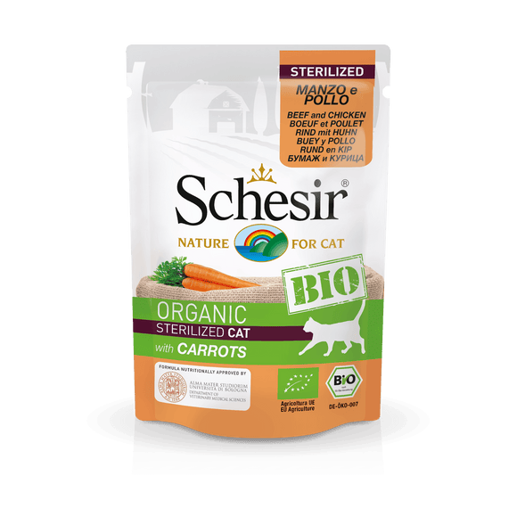 SCHESIR KAT BIO RUND KIP WORTEL 85 GR