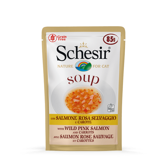 SCHESIR KAT SOUP ZALM WORTEL 85 GR