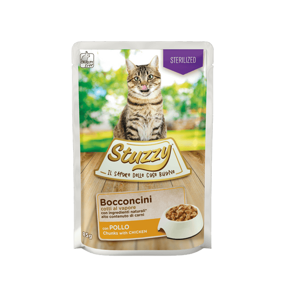 STUZZY KAT CHUNKS STERILIZED KIP 85 GR