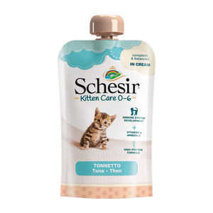 SCHESIR KITTEN CREAM 0-6 TONIJN 150 GR