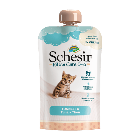 SCHESIR KITTEN CREAM 0-6 TONIJN 150 GR