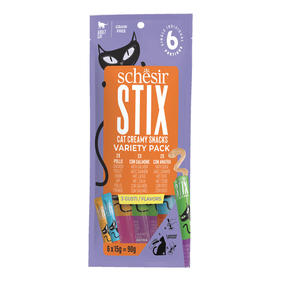 SCHESIR STIX KAT VARIETY PACK 6x15 GR