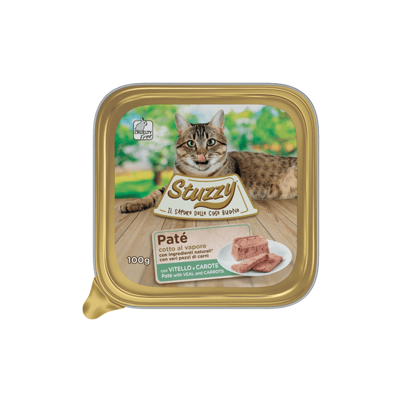 STUZZY KAT PATE KALF WORTEL 100 GR