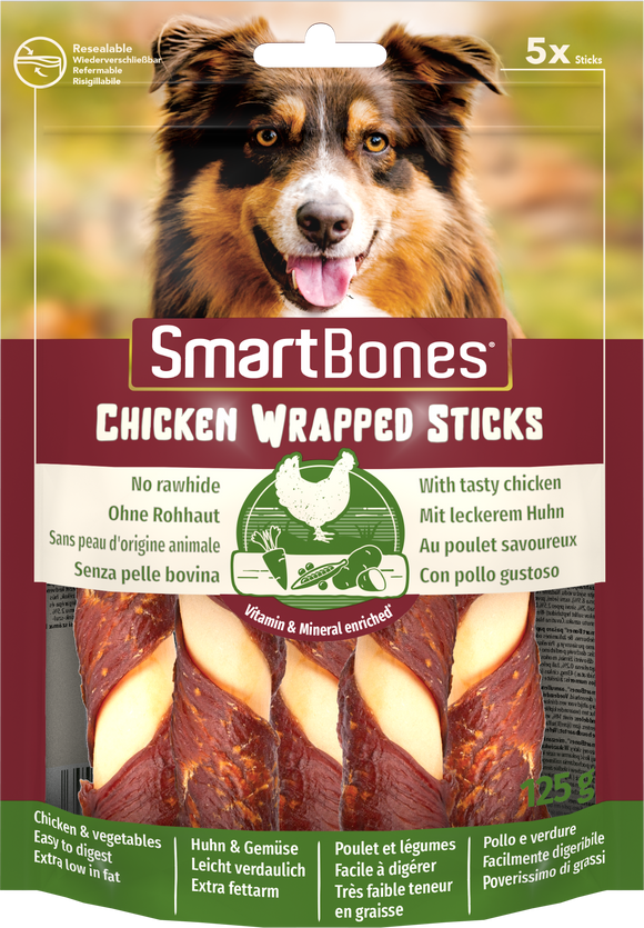 SMARTBONES CHKN WRAPPED STICKS  5 ST