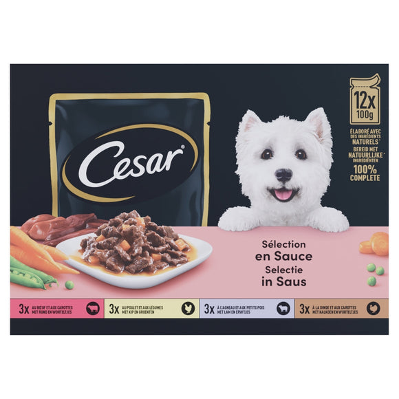 CESAR POUCH ADULT SAUS MP 12x100 GR