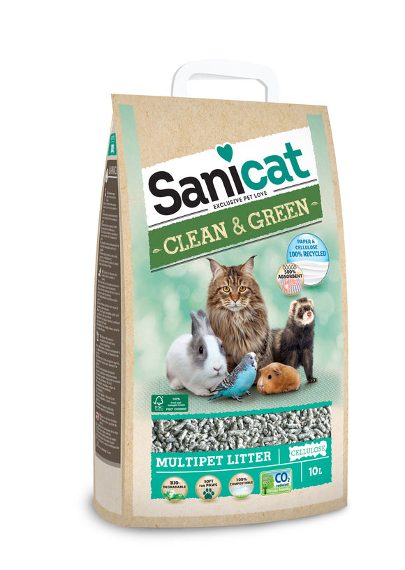 SANICAT RECYCLED CELLULOSE-PAP 10 LTR