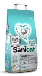 SANICAT CLUMPING WH COTTON FR 10 LTR