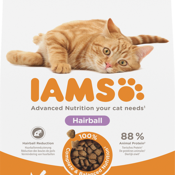 IAMS CAT HAIRB CNTROL ADULT CHKN 10 KG