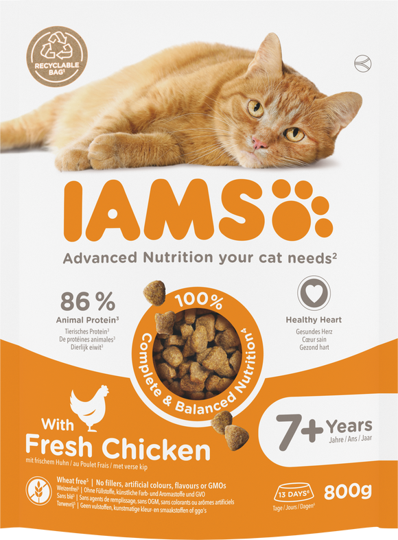 IAMS CAT SENIOR CHKN 800 GR