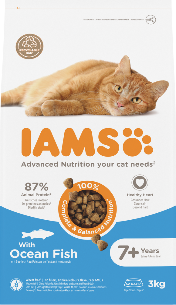 IAMS CAT SENIOR OC FISH 3 KG