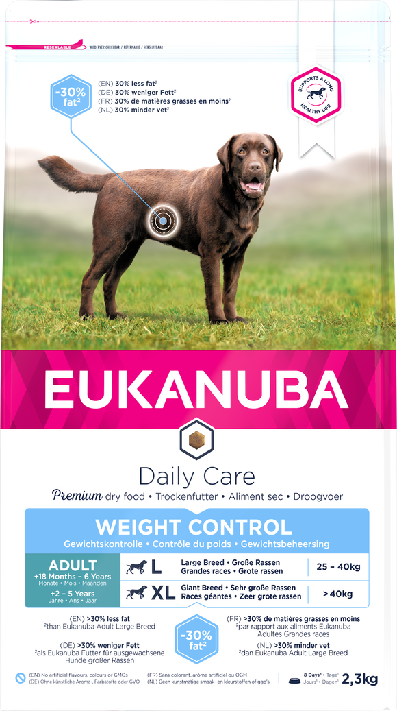 EUK DOG DC AD L WGHT CNTR CHKN 2.3 KG