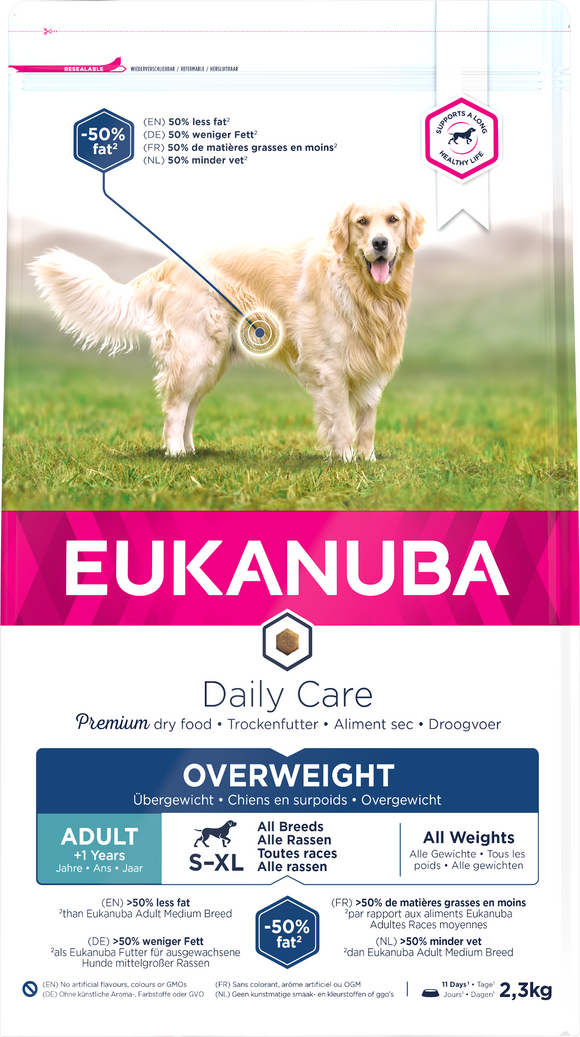 EUK DOG DC AD S-XL OVERWGHT CHKN 2.3 KG