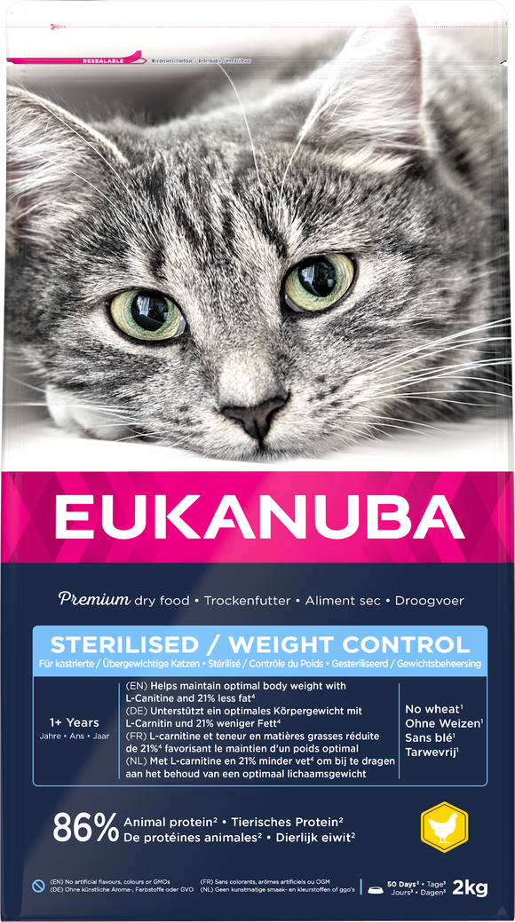 EUK CAT AD STRLSD/WGHT CNTRL CKN 2 KG